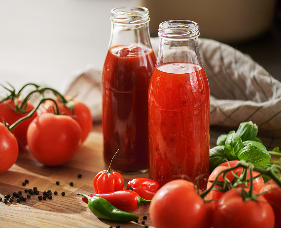 Ketchup och färdiga såser – transparent och lagringsstabil